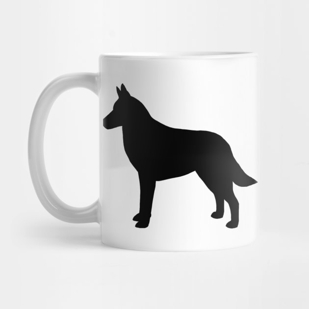 Belgian Malinois Silhouette by Coffee Squirrel